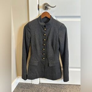 Tobias Dark Gray Military-Style Blazer